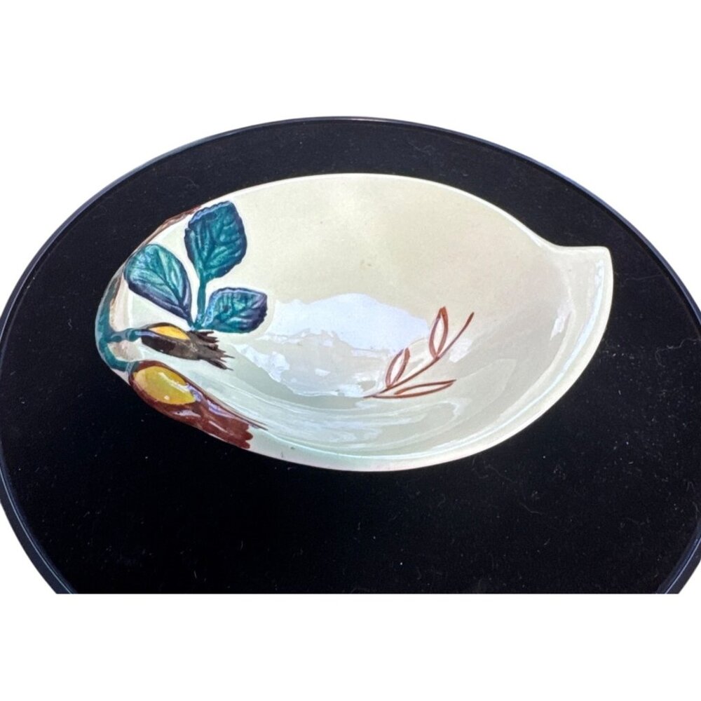 Floral Carlton Ware Handpainted Australian Design Small Oval Dish Motif